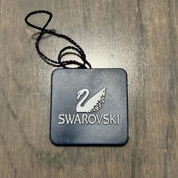 Y2K Vintage Swarovski Crystal Sterling Silver Ring Size 5 - Picture 8 of 11